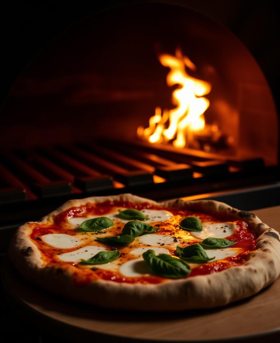 Wood-fired pizza